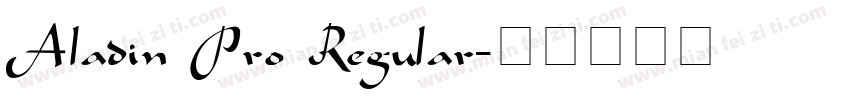 Aladin Pro Regular字体转换